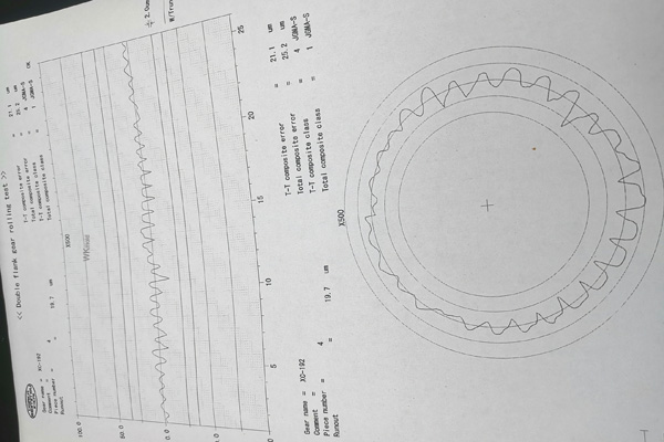 double flank gear rolling test by wkplastics mold